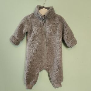 Carter’s Gray Fleece Footie Pajamas